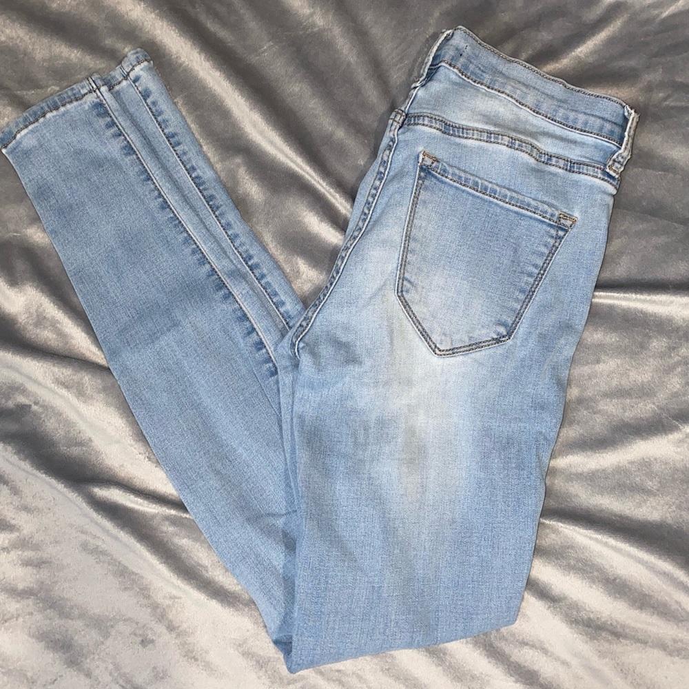 FASHION NOVA Light Wash Skinny Jeans